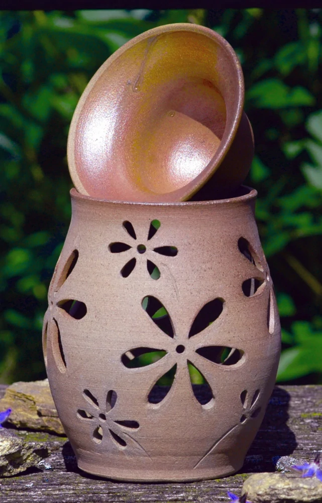 Aroma lampa - květinový motiv
